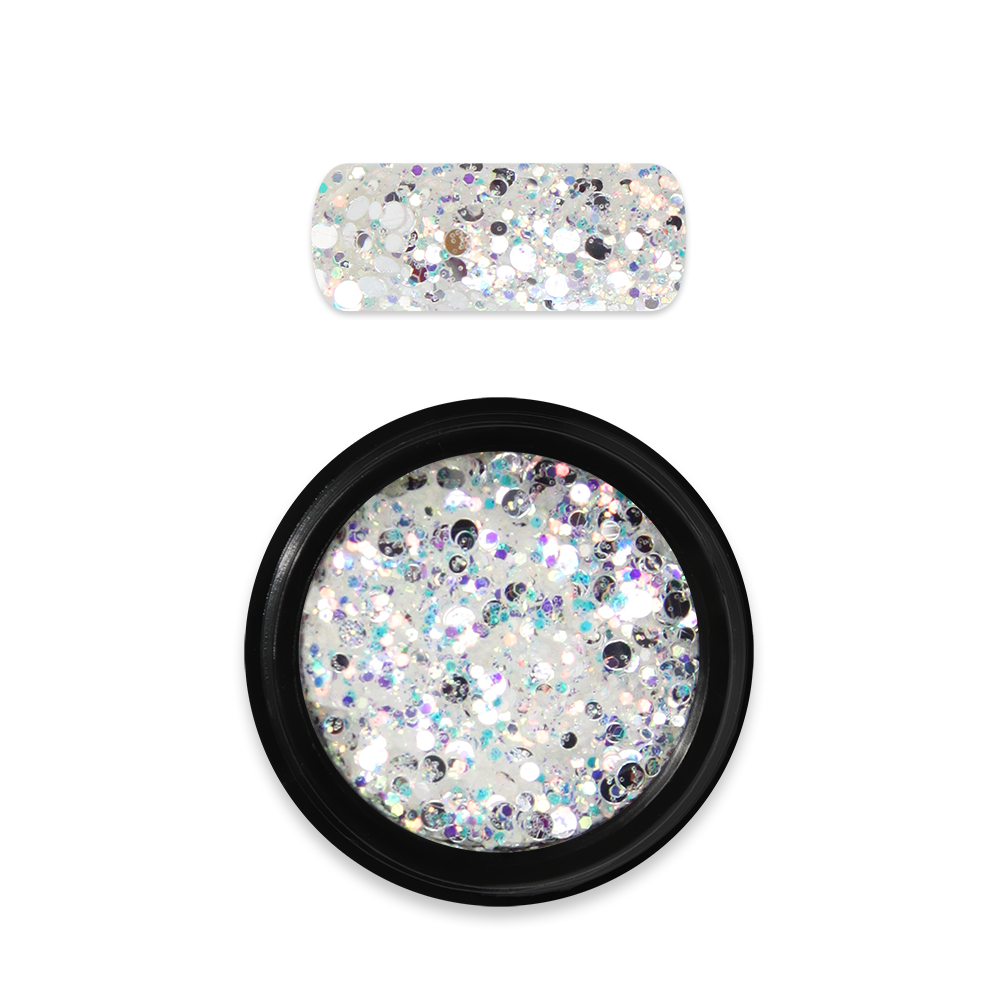 Moyra - Holo glitter mix - 05 - White