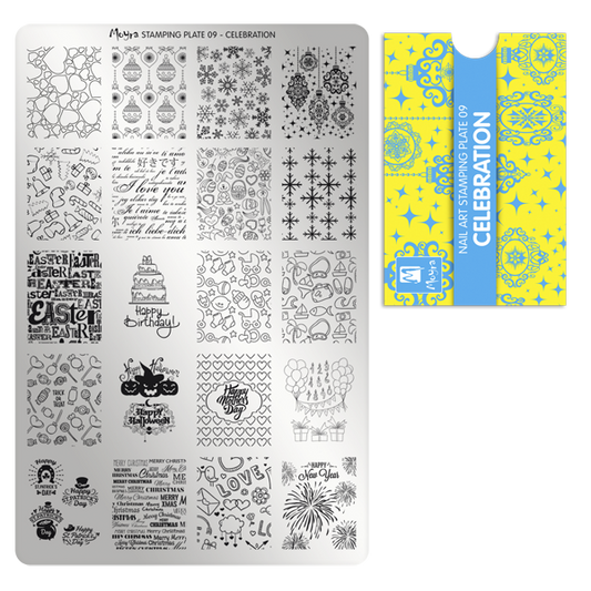Moyra  Stamping Plate - 09 - Celebration