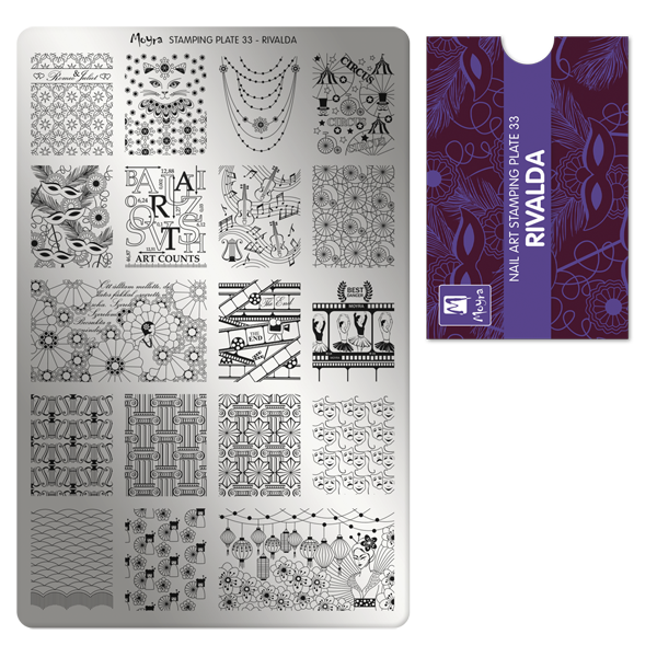 Moyra Stamping Plate - 33 - Rivalda