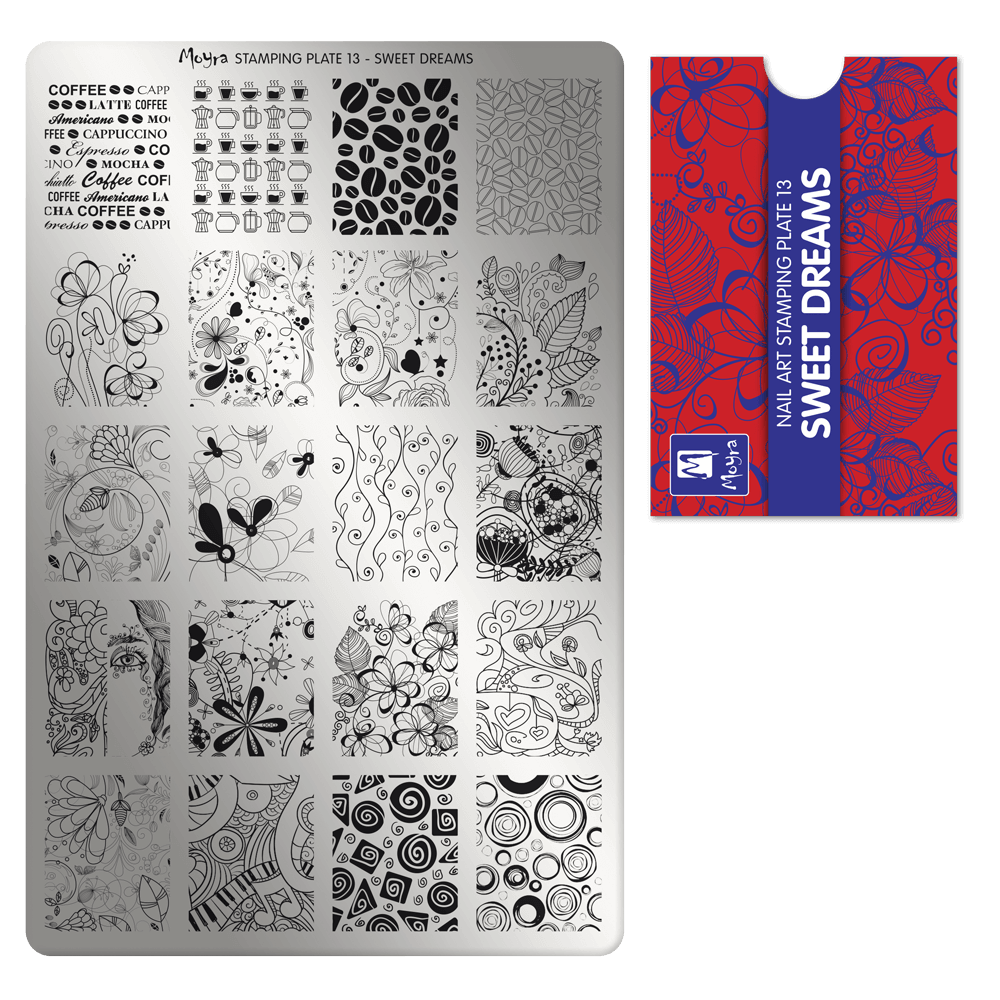 Moyra  Stamping Plate - 13 - Sweet dreams