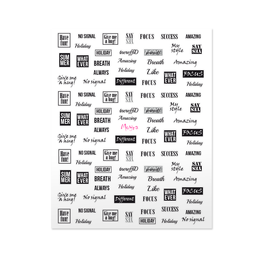Moyra Nail Sticker (self-adhesive) - No.10