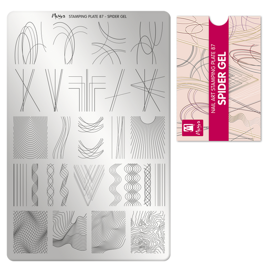 Moyra Stamping Plate - 87 - Spider gel