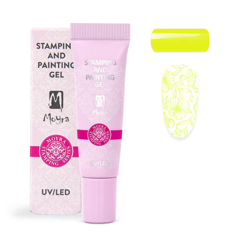 Moyra Stamping and painting gel - No.10 Vivid yellow