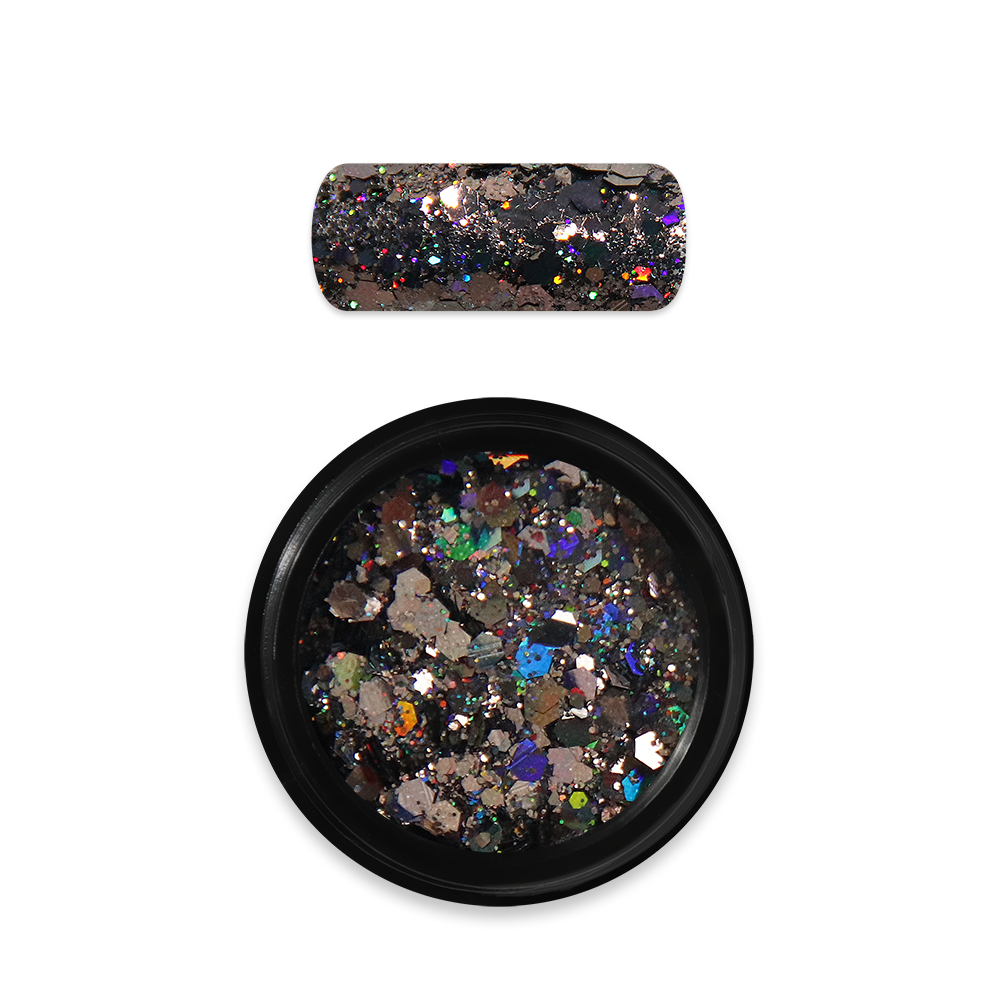 Moyra - Holo glitter mix - 10 - Black