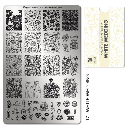 Moyra Stamping Plate - 17 - White Wedding