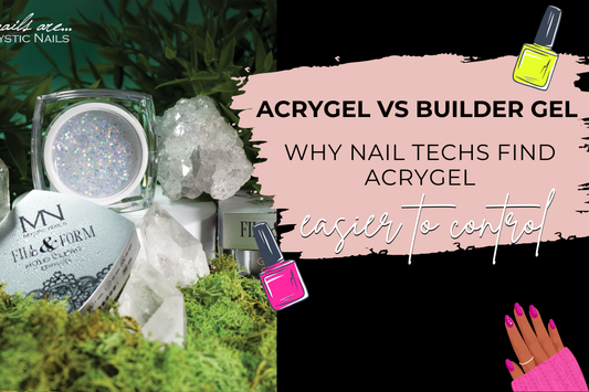 What makes acrygel easier to control compared to traditional builder gels?