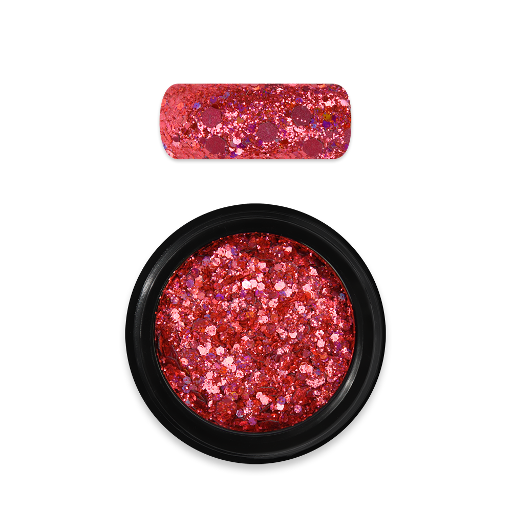 Moyra Holo Glitter Mix - No. 17 - Chameleon Coral