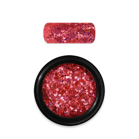 Moyra Holo Glitter Mix - No. 17 - Chameleon Coral
