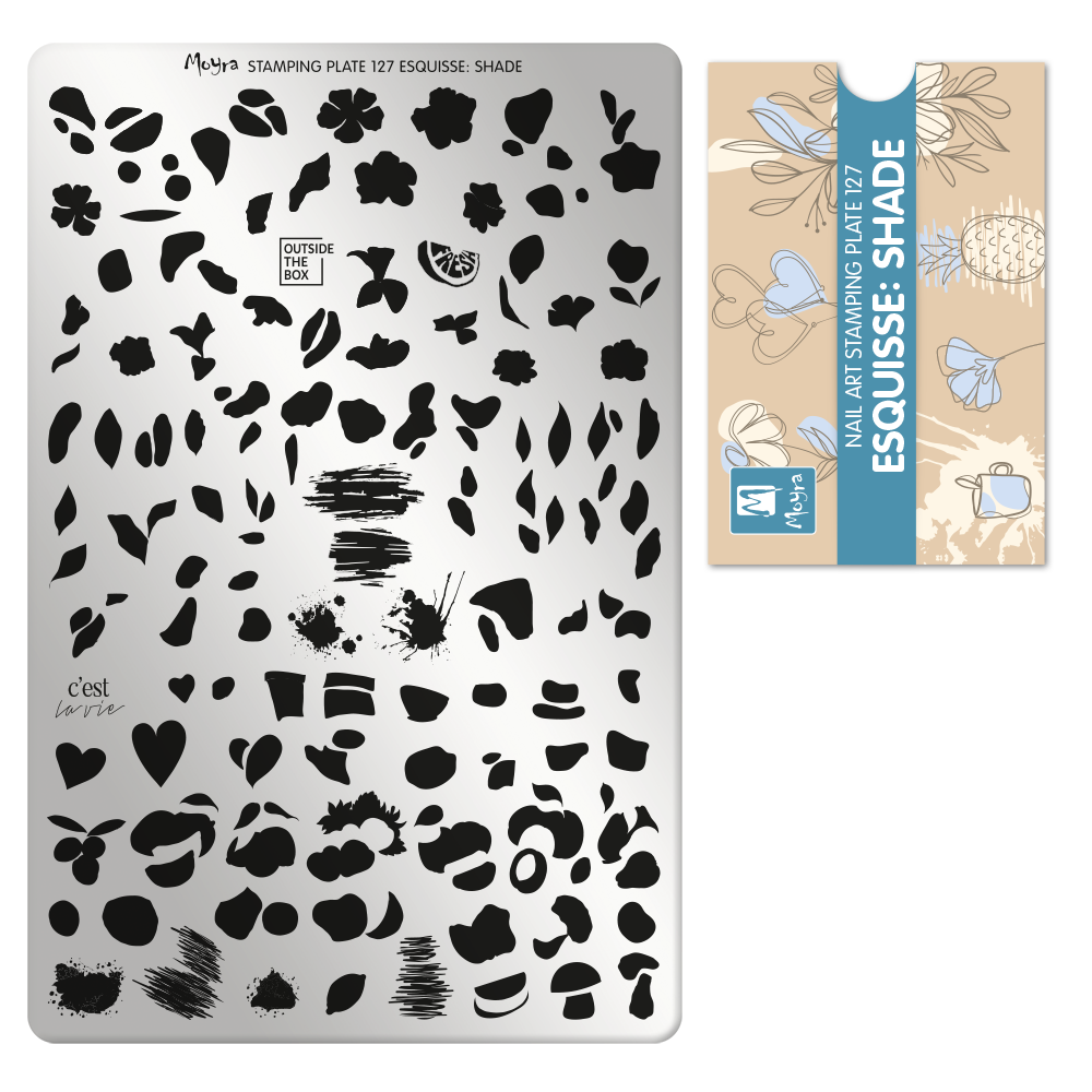 Moyra Stamping Plate - 127 - Esquisse: Shade