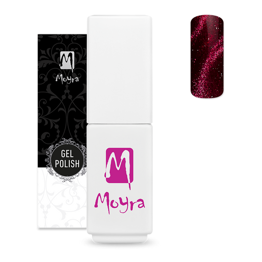 Moyra - Mini Gel Polish - Magnetic 504 Burgundy Red