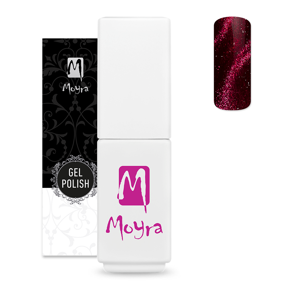 Moyra - Mini Gel Polish - Magnetic 504 Burgundy Red