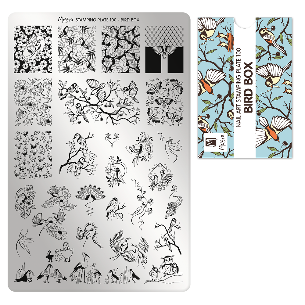 Moyra Stamping Plate - 100 - Bird Box