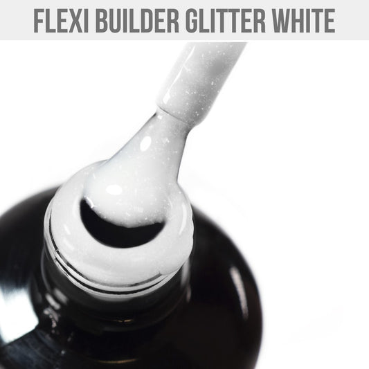 Mystic Nails - Flexi Builder Glitter White - 12ml