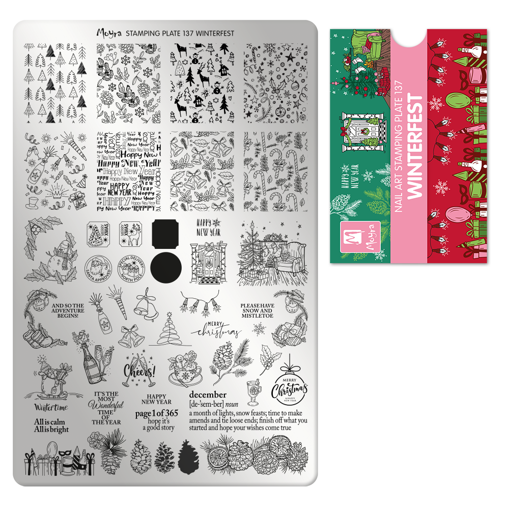 Moyra Stamping Plate - 137 - Winterfest
