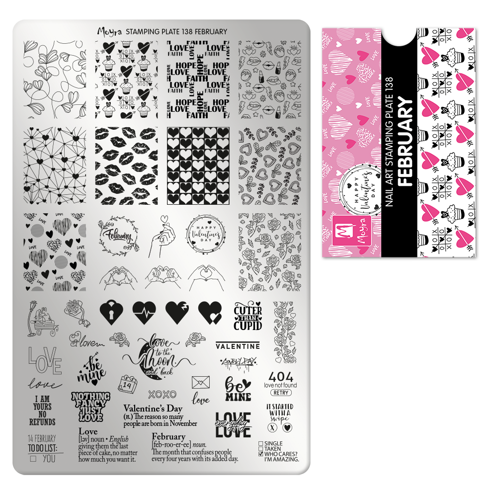 Moyra  Stamping Plate - 138 - February