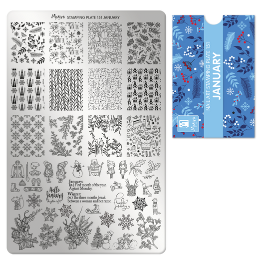 Moyra Stamping Plate - 151 - January