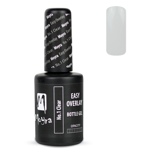Moyra - Easy Overlay Bottle Gel - No.1 Clear
