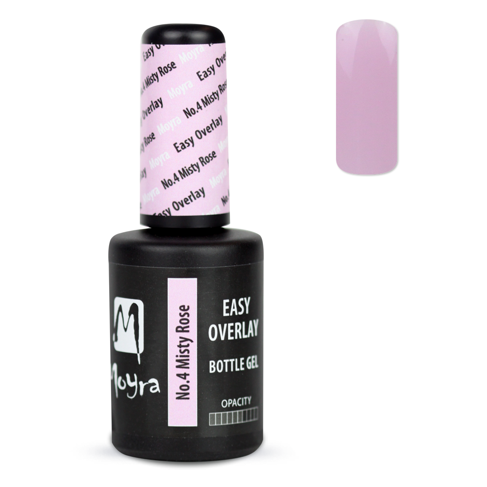 Moyra - Easy Overlay Bottle Gel - No.4 Misty Rose