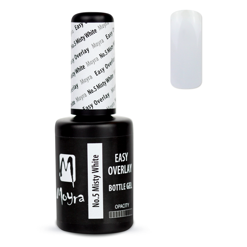 Moyra - Easy Overlay Bottle Gel - No.5 Misty White