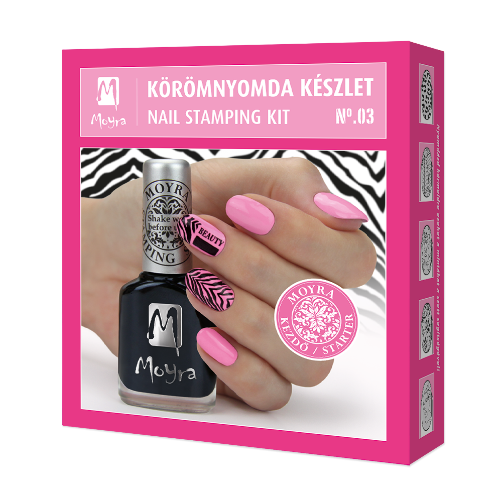 Moyra Nail Stamping kit No. 03 - Learning to stamp