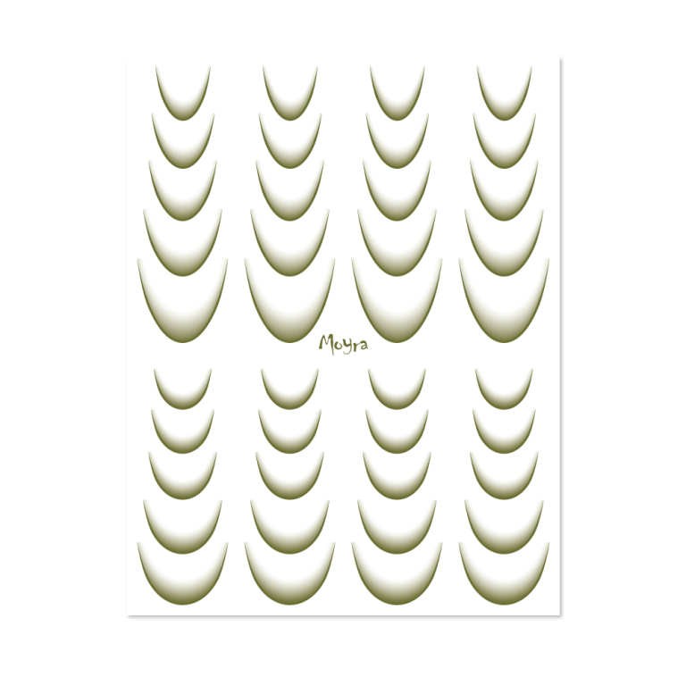 Moyra Watertransfer Sticker Selection Ombre No. 13 Khaki