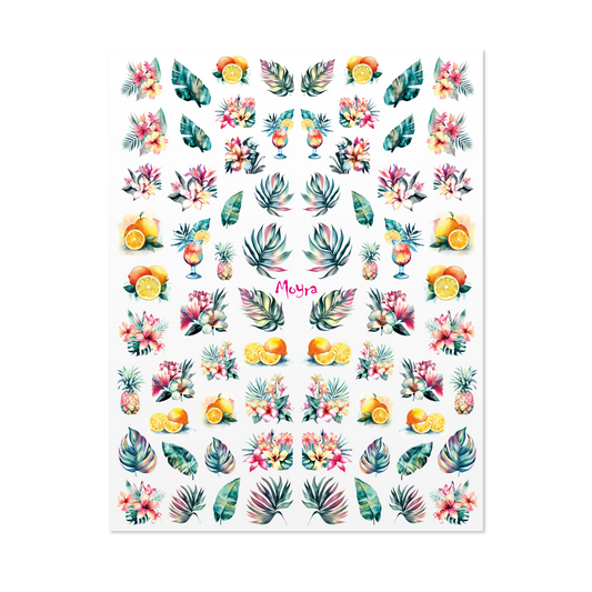 Moyra Watertransfer Sticker Selection NO. 01 Tropical