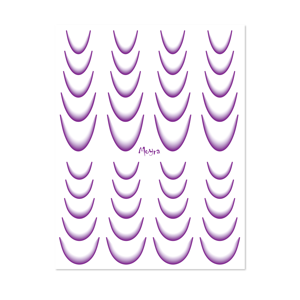 Moyra Watertransfer Sticker Selection Ombre No. 07 Purple