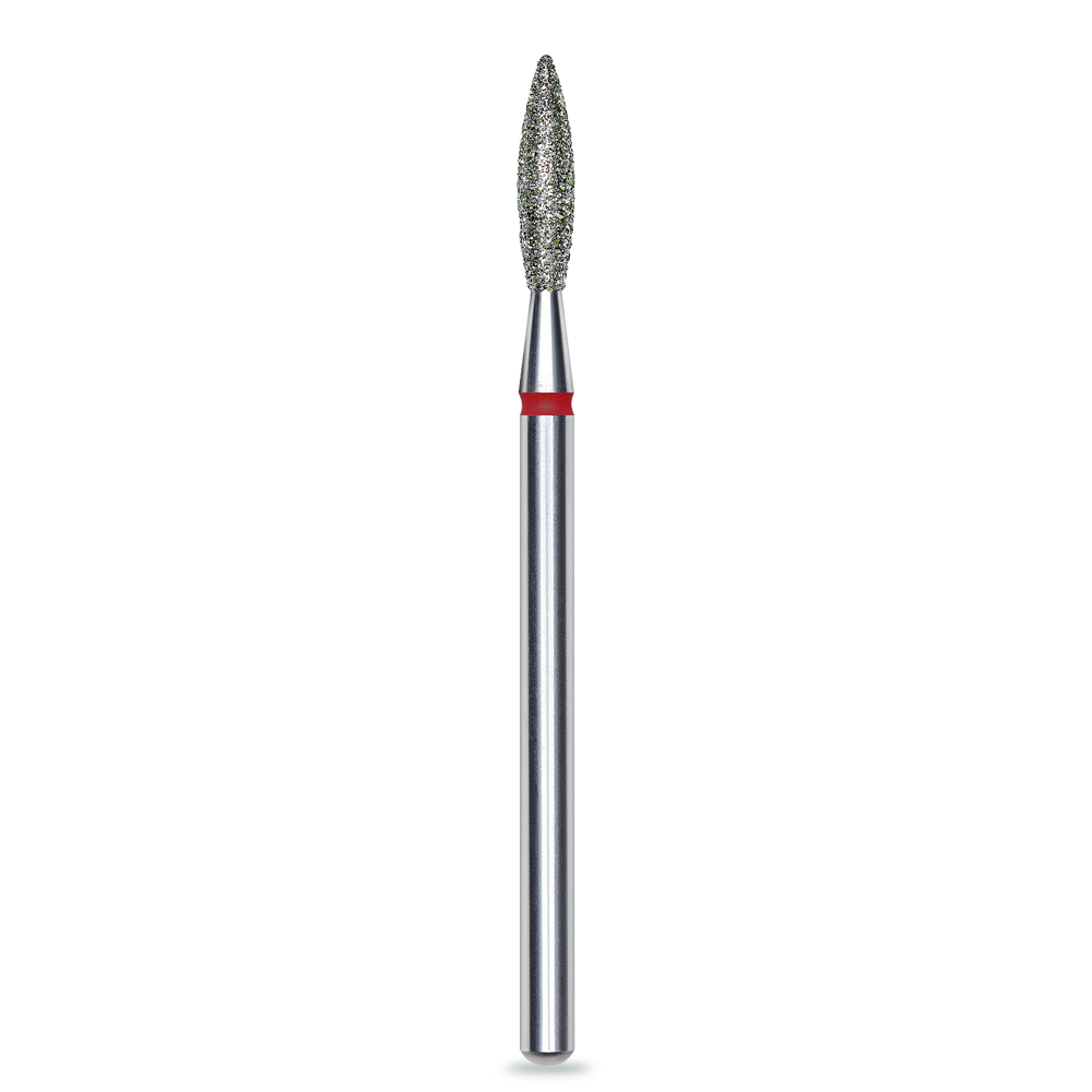 Moyra - Staleks Diamond FLAME drill bit, RED, 2.3 mm/10 mm