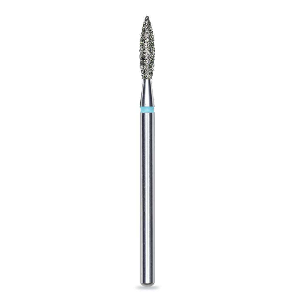 Moyra - Staleks Diamond FLAME drill bit, BLUE, 2.3 mm/10 mm