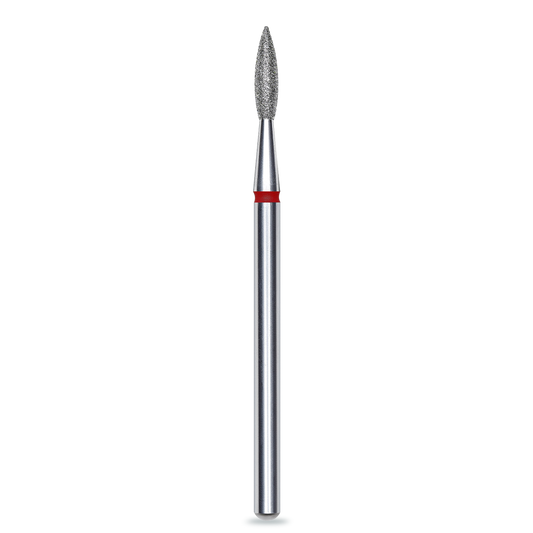 Moyra - Staleks Diamond FLAME drill bit, RED, 2.1 mm/8 mm