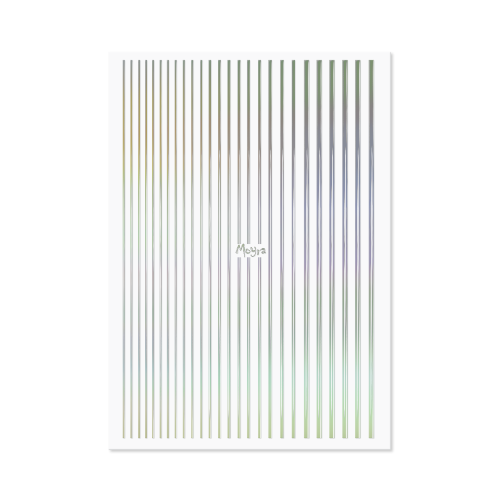 Moyra Nail Art Strips - No.06 - Holo Silver