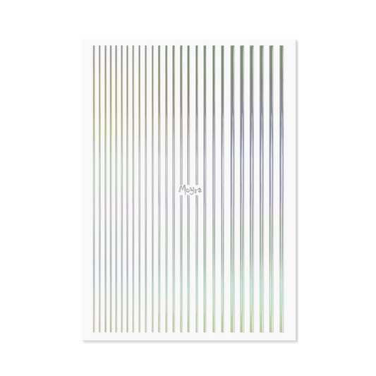 Moyra Nail Art Strips - No.06 - Holo Silver