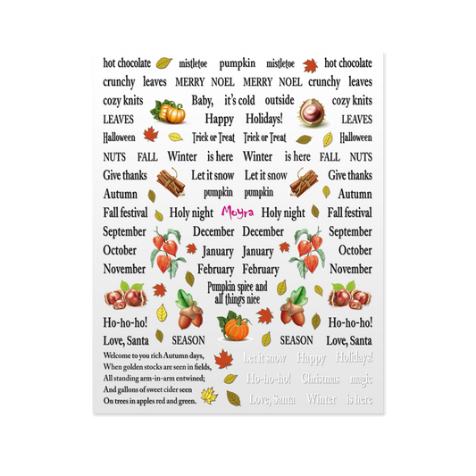 Moyra Nail Stickers (self-adhesive) No.19