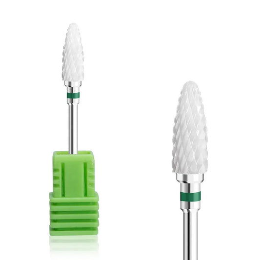Ceramic Flame Cone Nail Drill Bit - Coarse