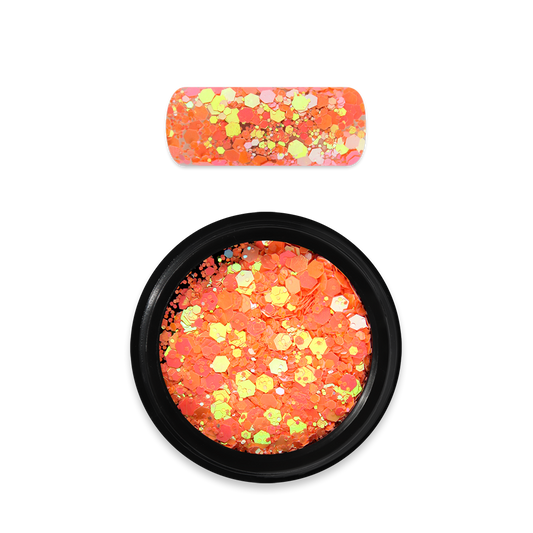 Moyra Holo Glitter Mix - 22 - Chameleon light orange