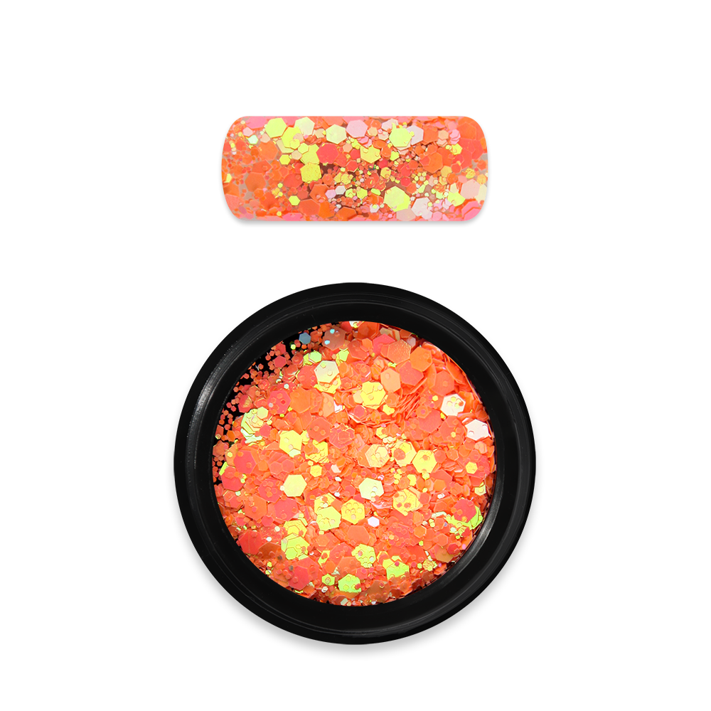 Moyra Holo Glitter Mix - 22 - Chameleon light orange