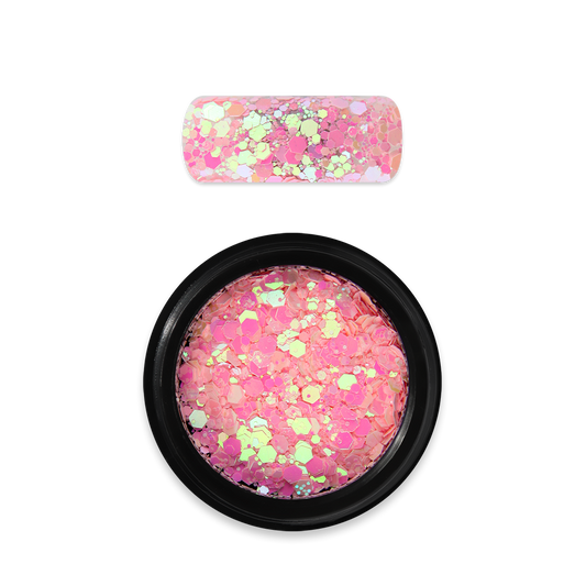 Moyra Holo Glitter Mix - 23 - Chameleon sugar pink