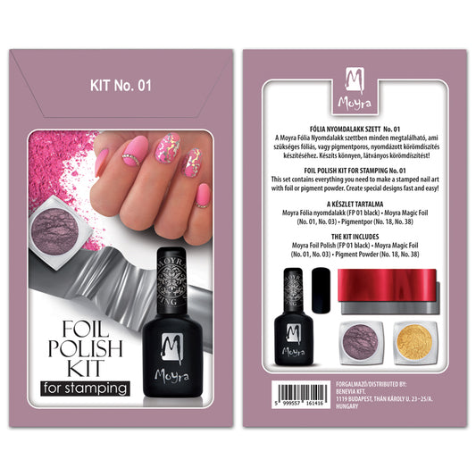 Moyra Foil Polish Kit for Stamping No.01