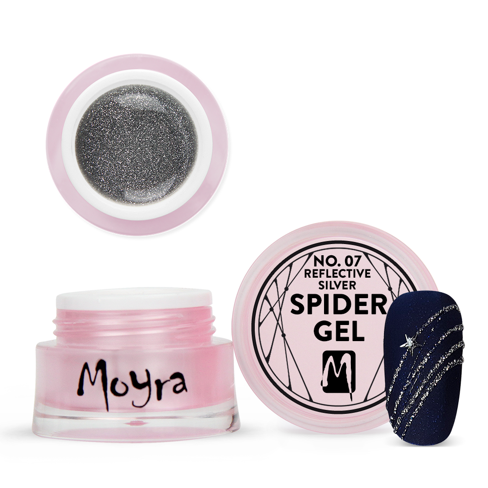 Moyra Spider Gel No. 07 Reflective Silver