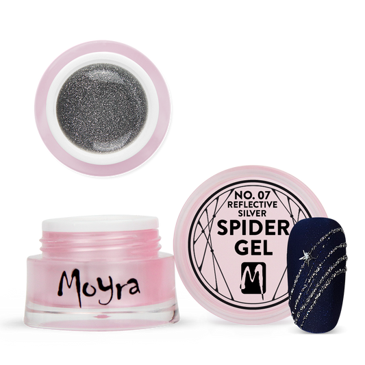 Moyra Spider Gel No. 07 Reflective Silver