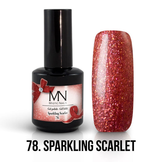 Mystic Nails - Gel Polish 078 - Sparkling Scarlet