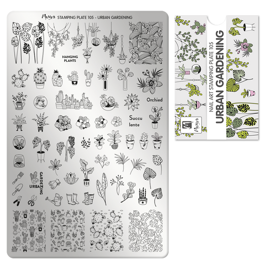Moyra Stamping Plate - 105 - Urban gardening