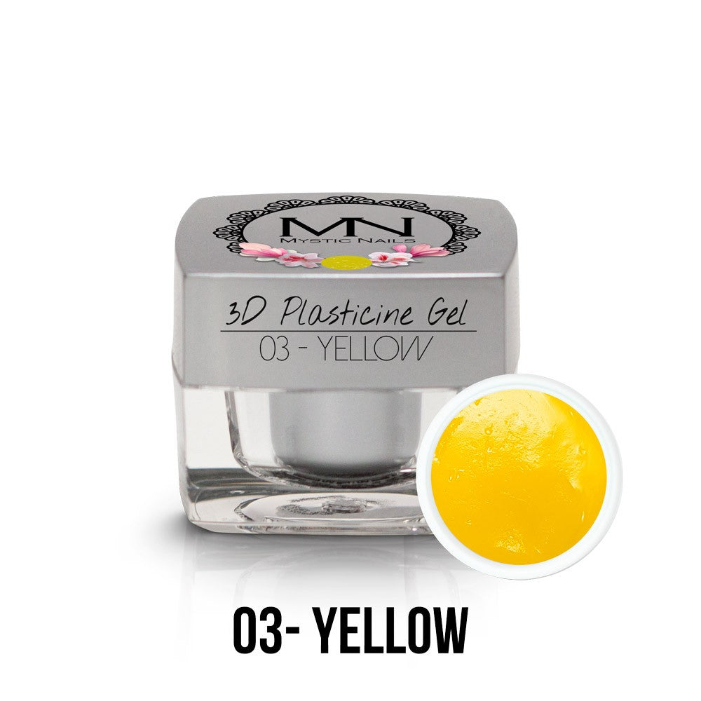 Mystic Nails - 3D Plasticine Gel - 003 - Yellow
