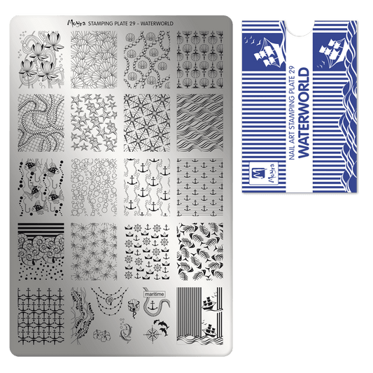 Moyra Stamping Plate - 29 - Waterworld