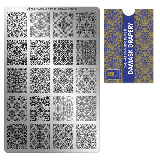 Moyra Stamping Plate - 11 - Damask drapery