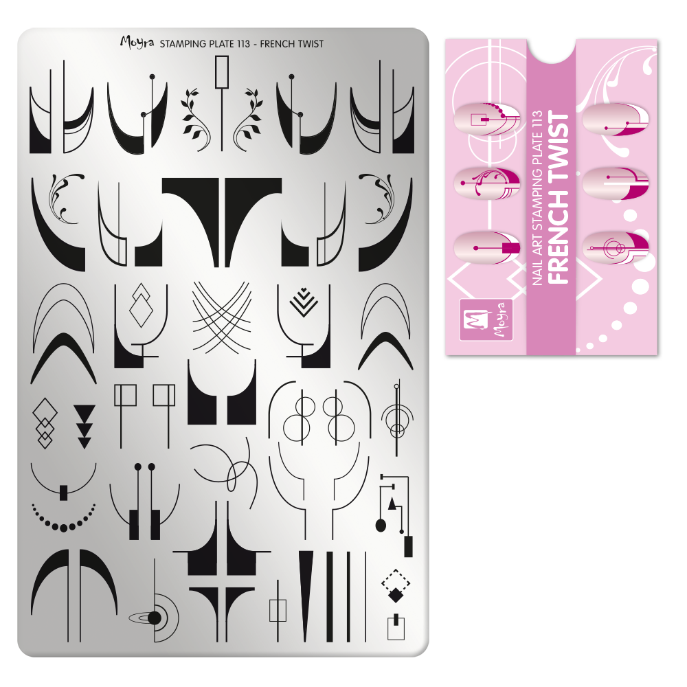 Moyra Stamping Plate - 113 - French Twist