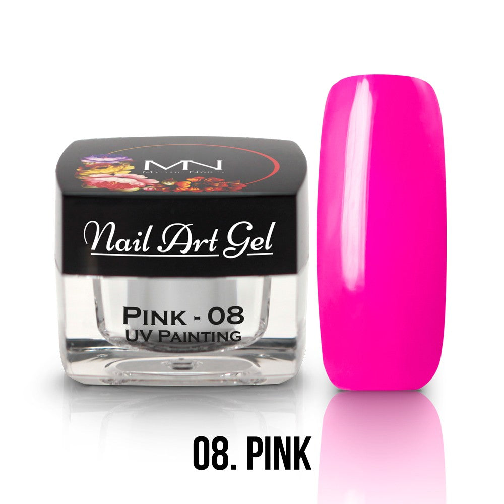 Mystic Nails - Nail Art Gel - 008 - Pink