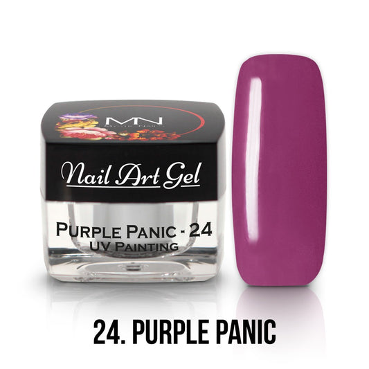 Mystic Nails - Nail Art Gel - 024 - Purple Panic