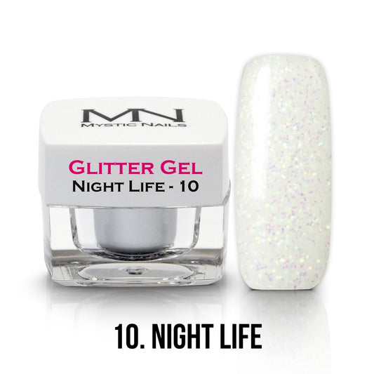 Mystic Nails - Glitter Gel - no.010. - Night Life