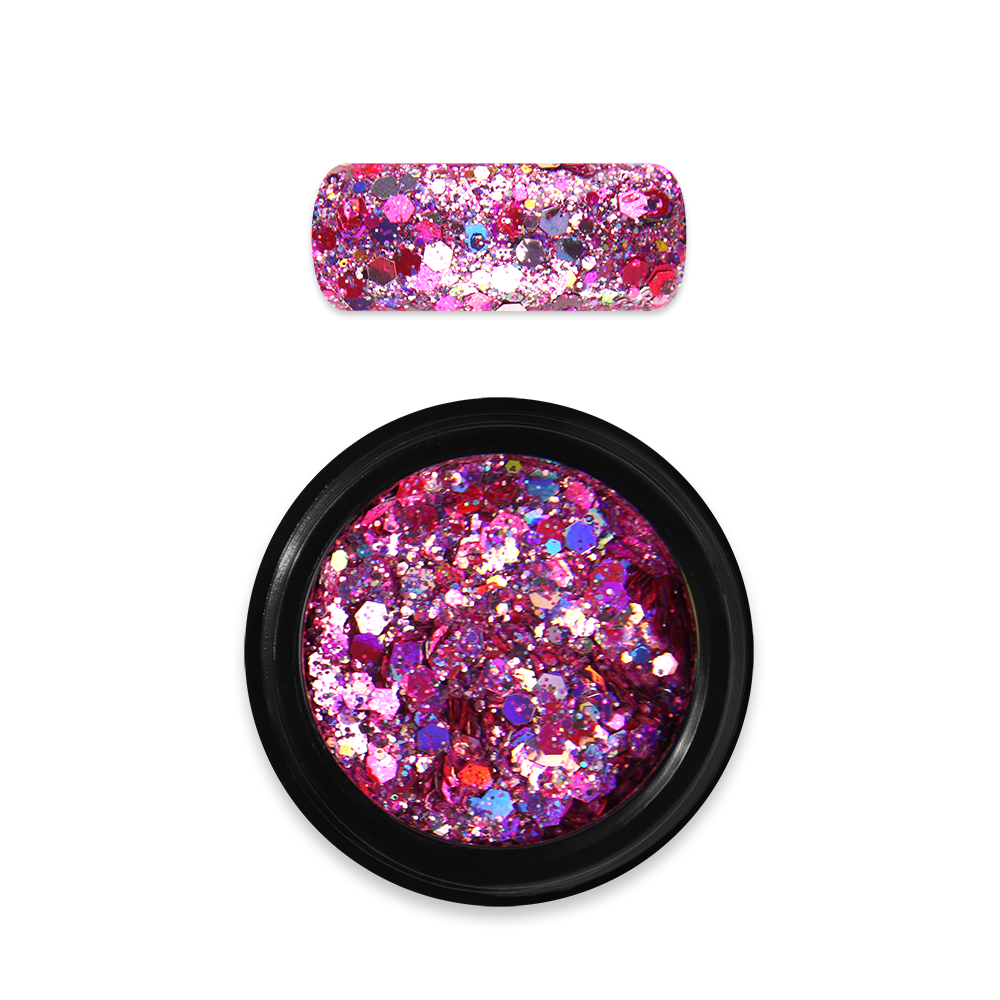 Moyra Holo Glitter Mix - No.20 - Dark Rose